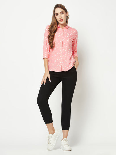  Pink Polka-Dotted Shirt