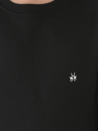  Black Brand-Logo Sweatshirt