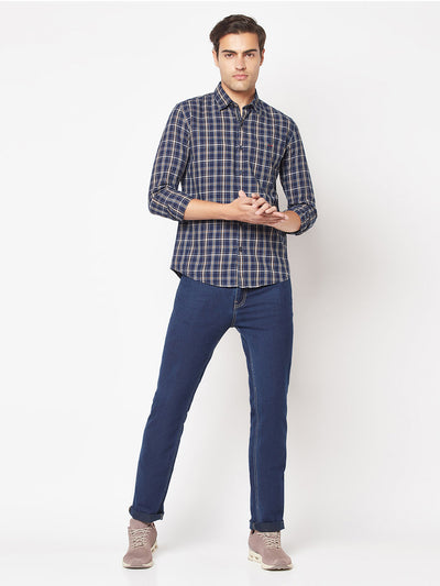  Beige Checkered Shirt