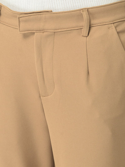  Khaki Wide-Leg Pants 