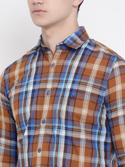 Checked Slim Fit Full Sleeves Shirt - Men Shirts