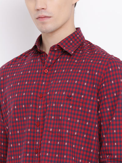 Red Checked Shirt - Men Shirts