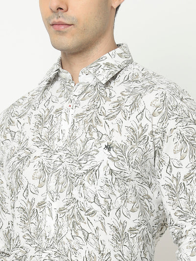  White Shirt in Floral Print
