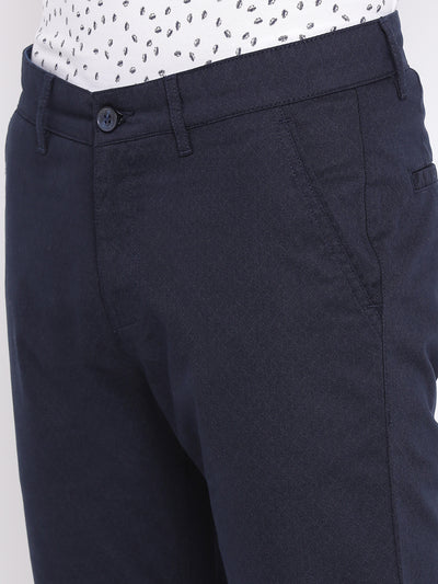 Blue Slim fit Trousers - Men Trousers