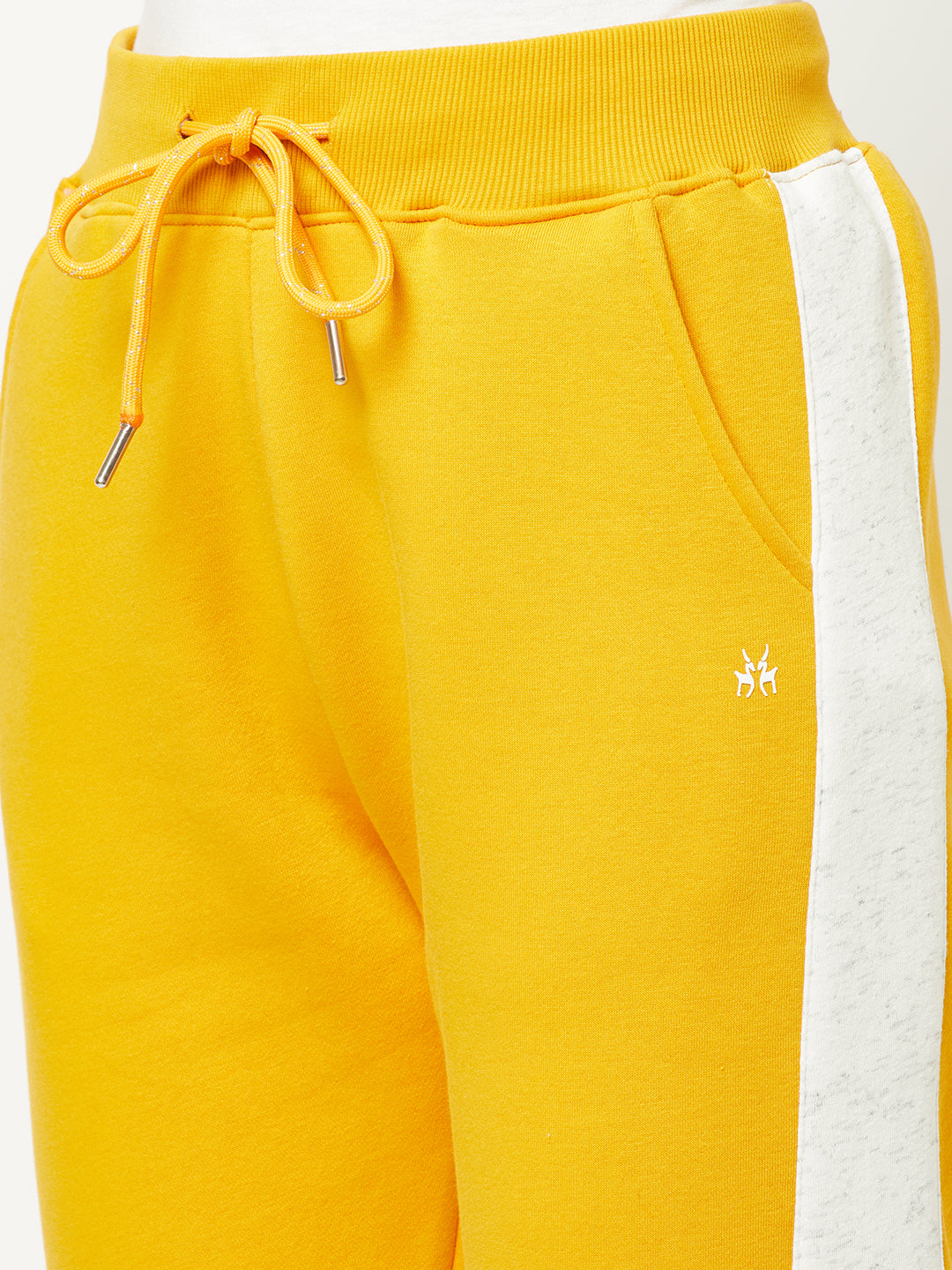  Yellow Colour-Blocked Joggers