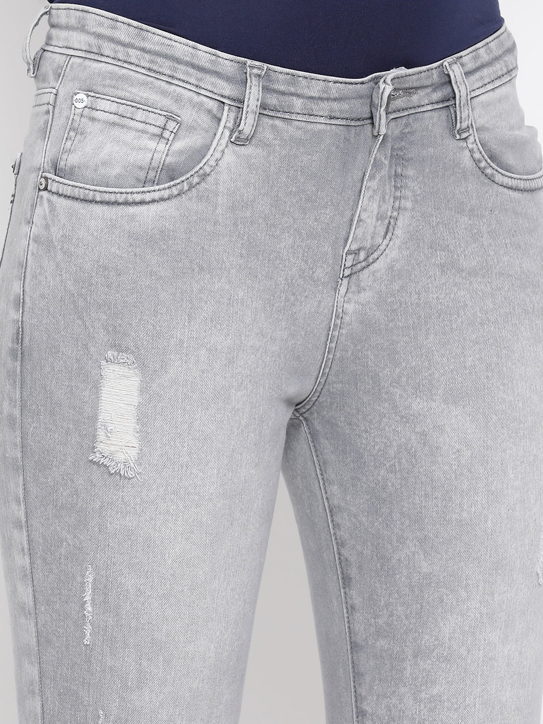 Grey Slim Fit Jeans - Women Jeans