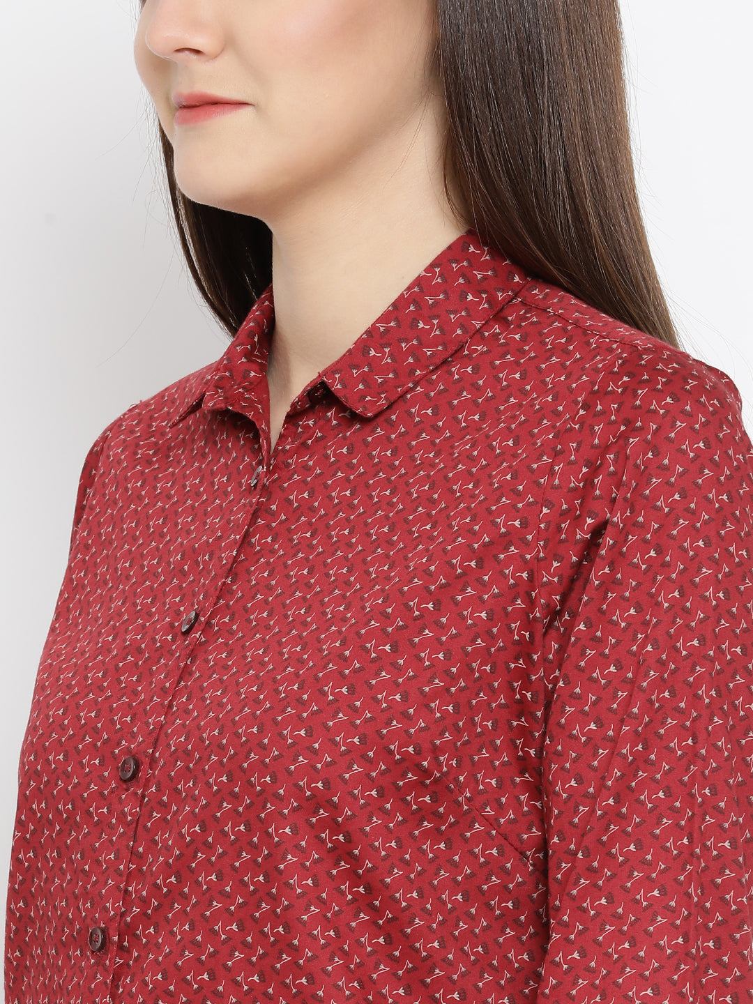 Printed Button up Shirt - Women Shirts