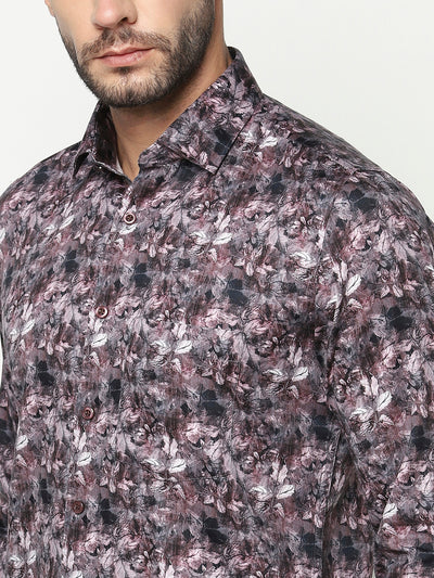 Multi-Colour Floral Shirt-Men Shirts-Crimsoune Club