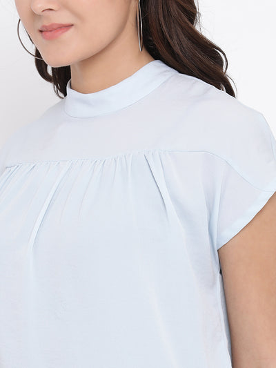 Blue Casual Top - Women Tops