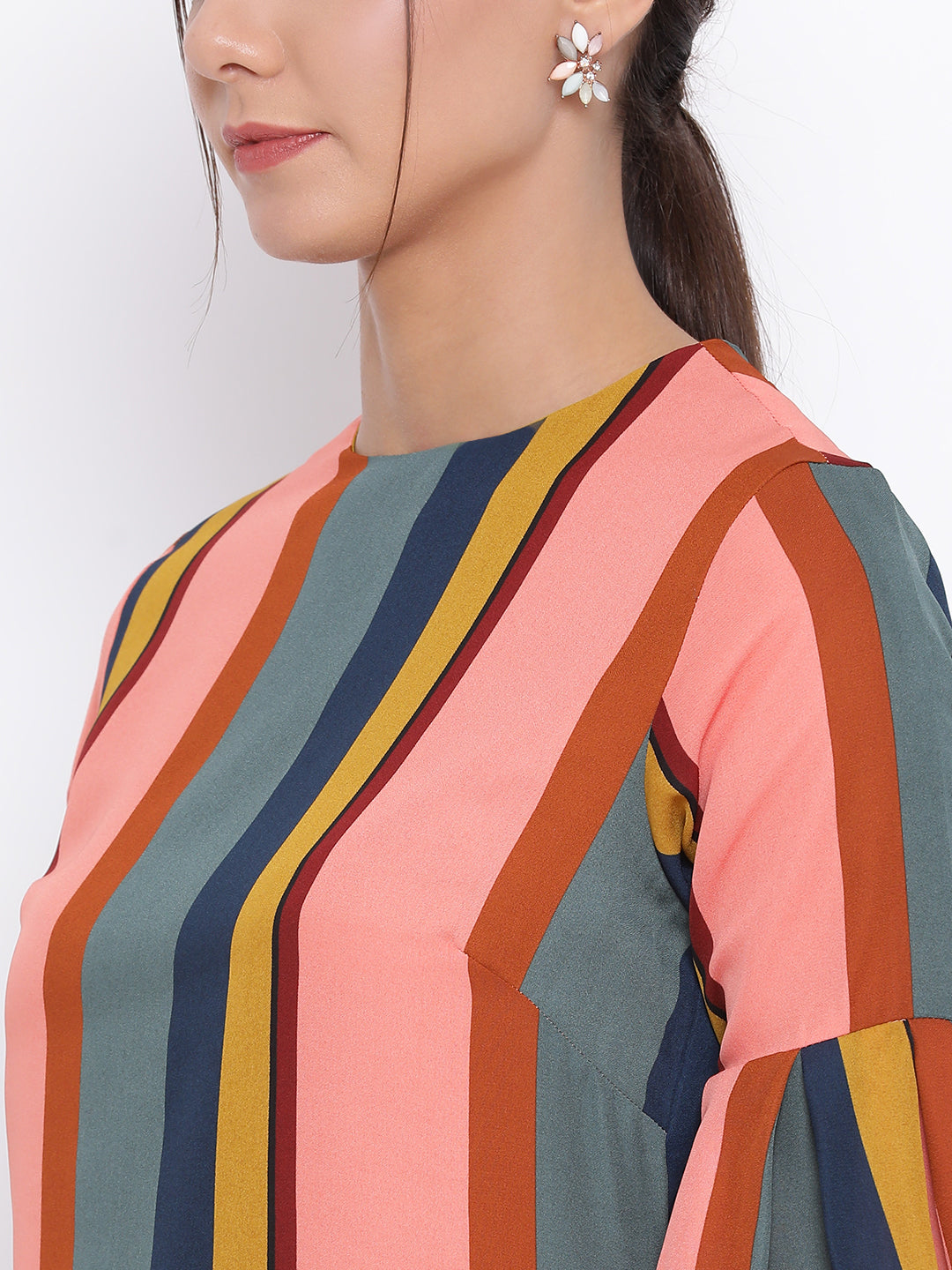 Multicolour Striped Dress - Women Dresses