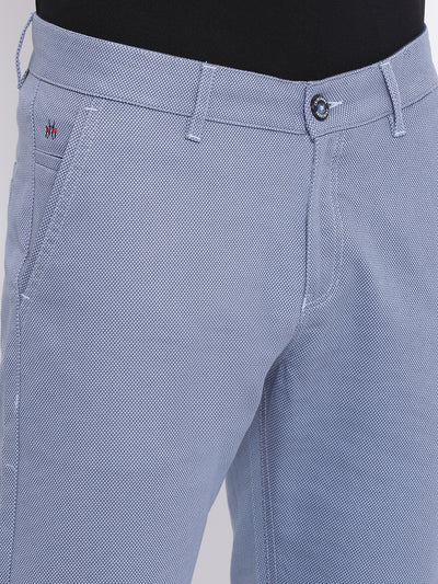 Blue Slim fit Trousers - Men Trousers