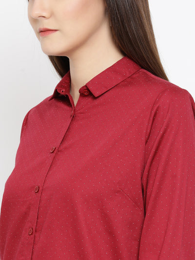 Printed Button up Full Sleeves Shirt - Women Shirts