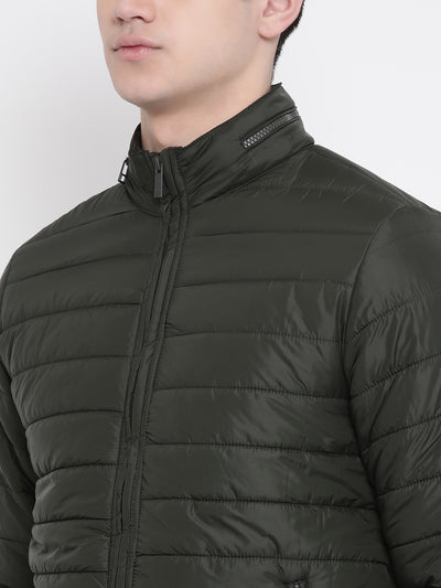 Green Solid Hooded Jackets-Mens Jacket-Crimsoune Club