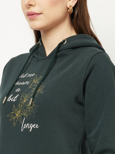  Green Graphic Hoodie