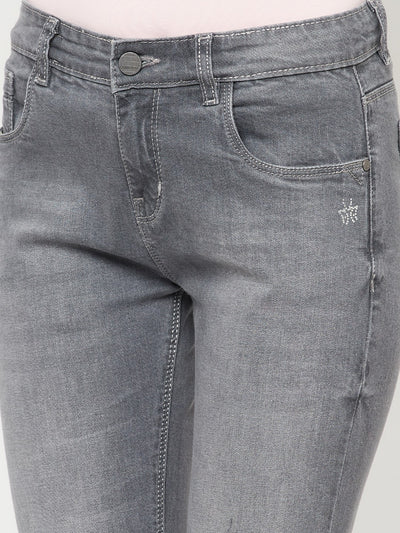 Grey Light Fade Bootcut Jeans - Women Jeans