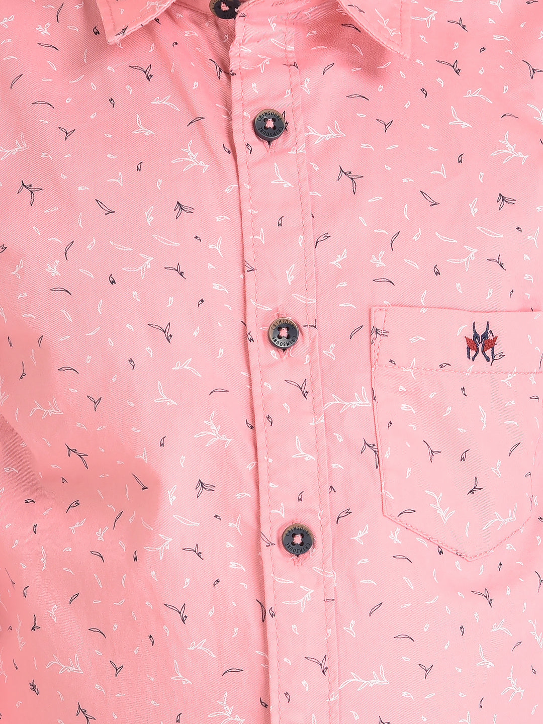  Pink Shirt in Floral Print 