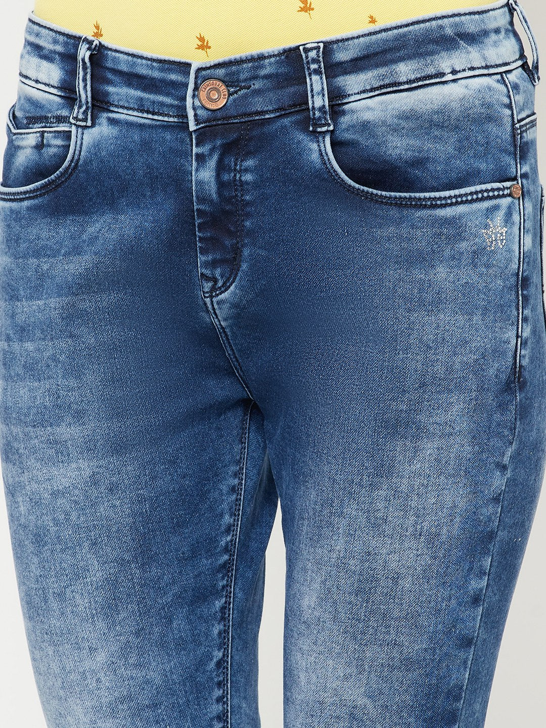 Blue Heavy Fade Jeans - Women Jeans