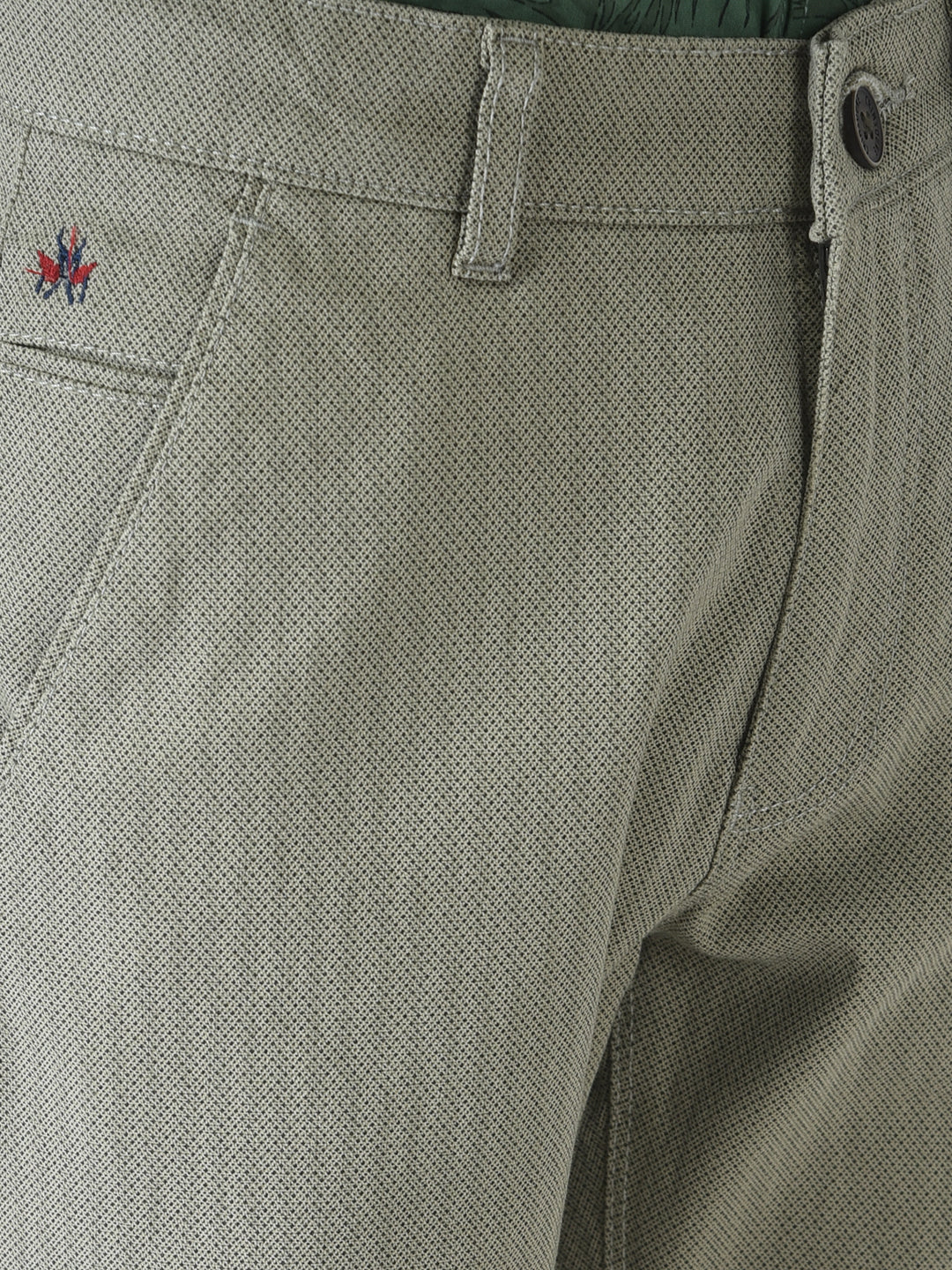 Green Textured Trousers-Boys Trousers-Crimsoune Club
