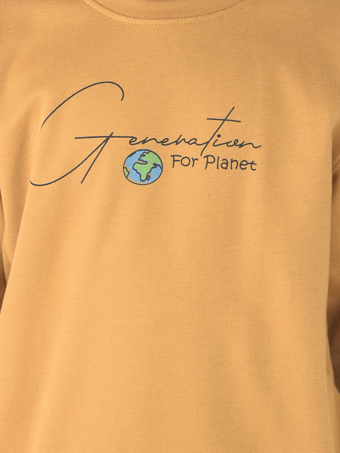  Mustard Generation Planet Sweatshirt\