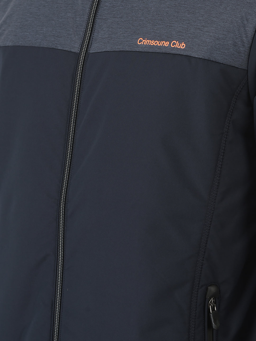  Navy Blue Jacket in Colour-Block 