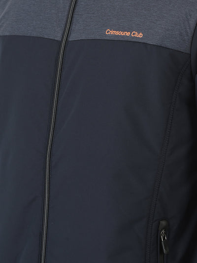  Navy Blue Jacket in Colour-Block 