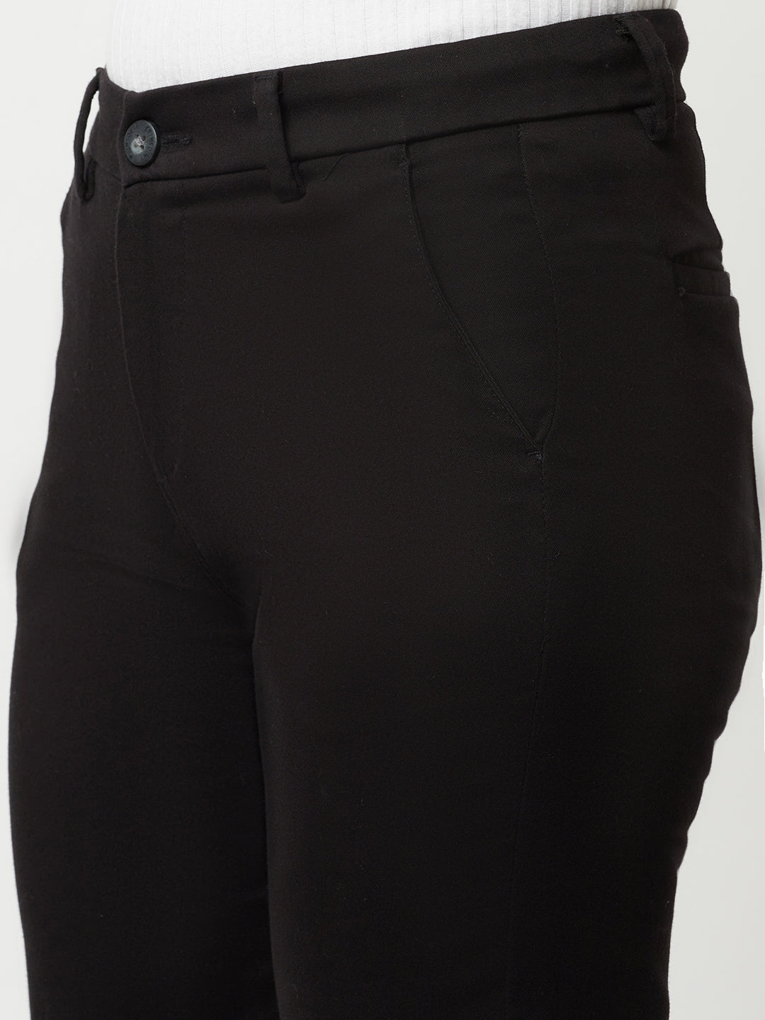 Black Trousers-Women Trousers-Crimsoune Club