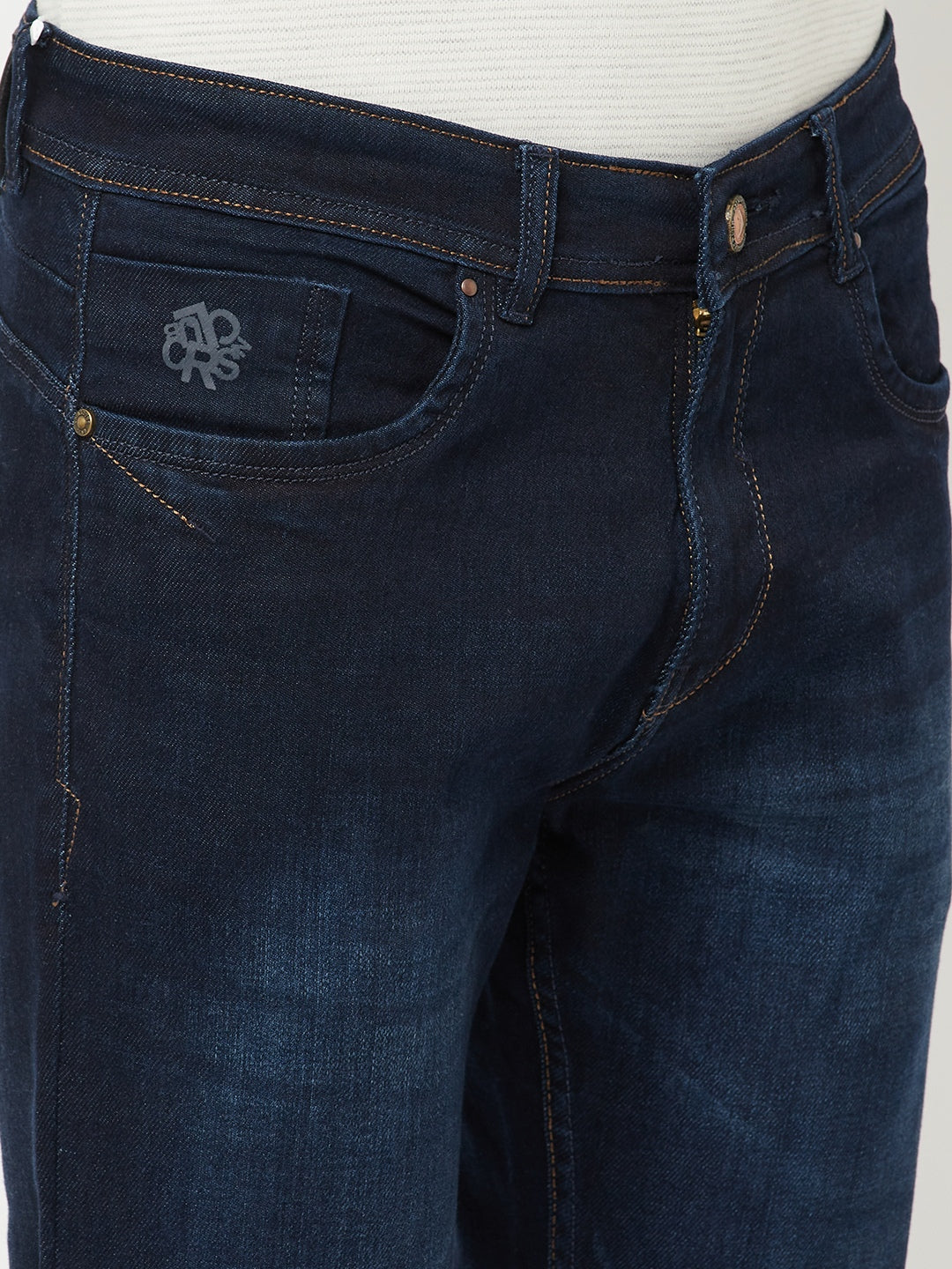 Navy Blue Light Fade Jeans - Men Jeans