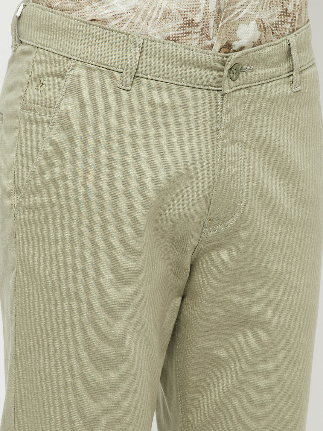 Olive Casual Trousers - Men Trousers