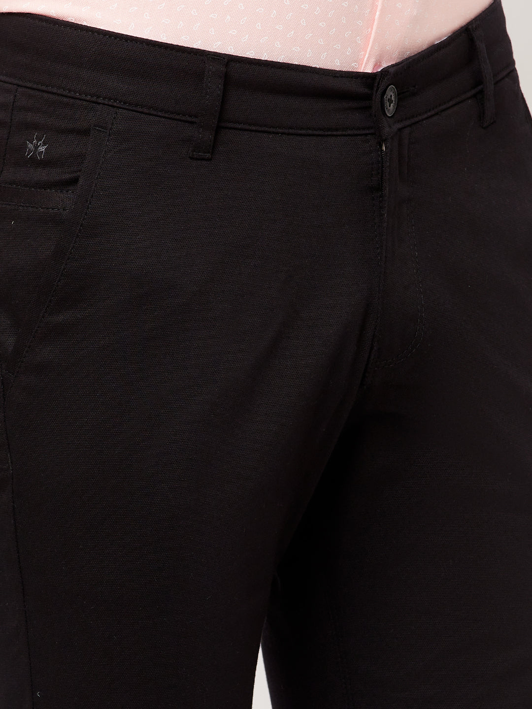 Black Casual Trousers - Men Trousers