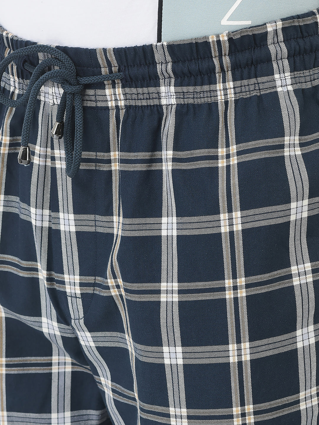  Navy Blue Flannel Lounge Pants 