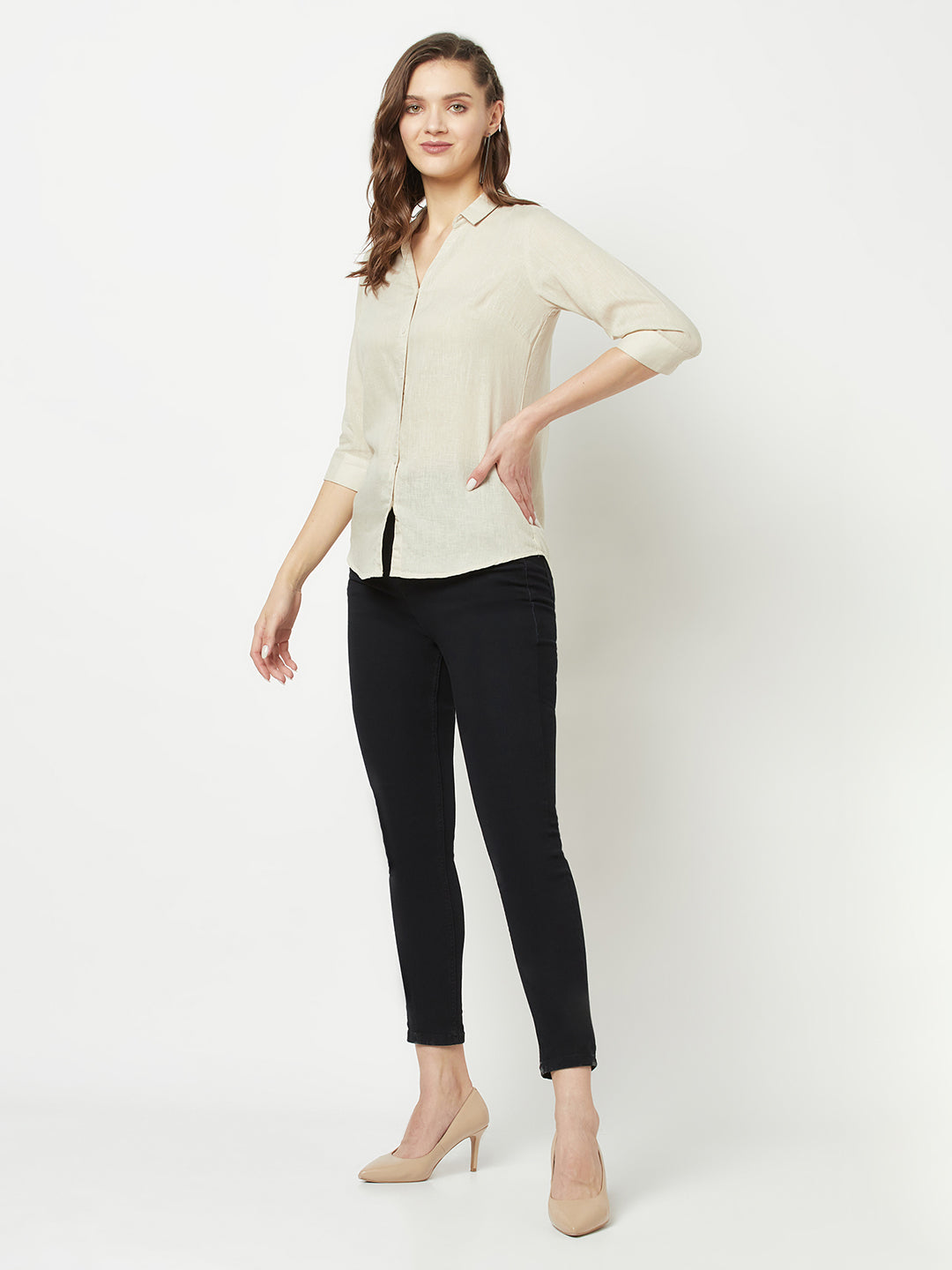  Fawn Slim-Fitting Shirt