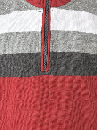  Red Half-Zip Sweatshirt