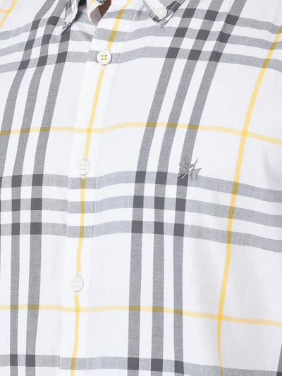  White Shirt in Checks