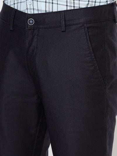 Navy Blue Trousers - Men Trousers