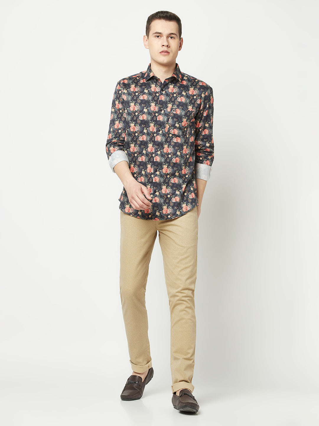  Multi-Colour Floral Print Shirt