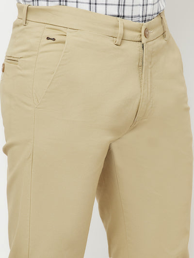 Beige Trousers - Men Trousers