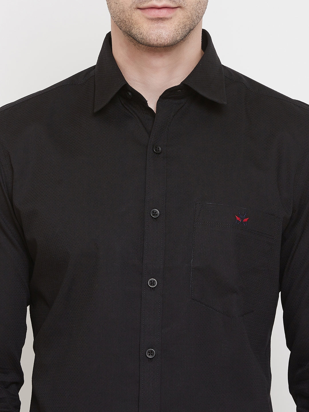Black Slim Fit shirt - Men Shirts