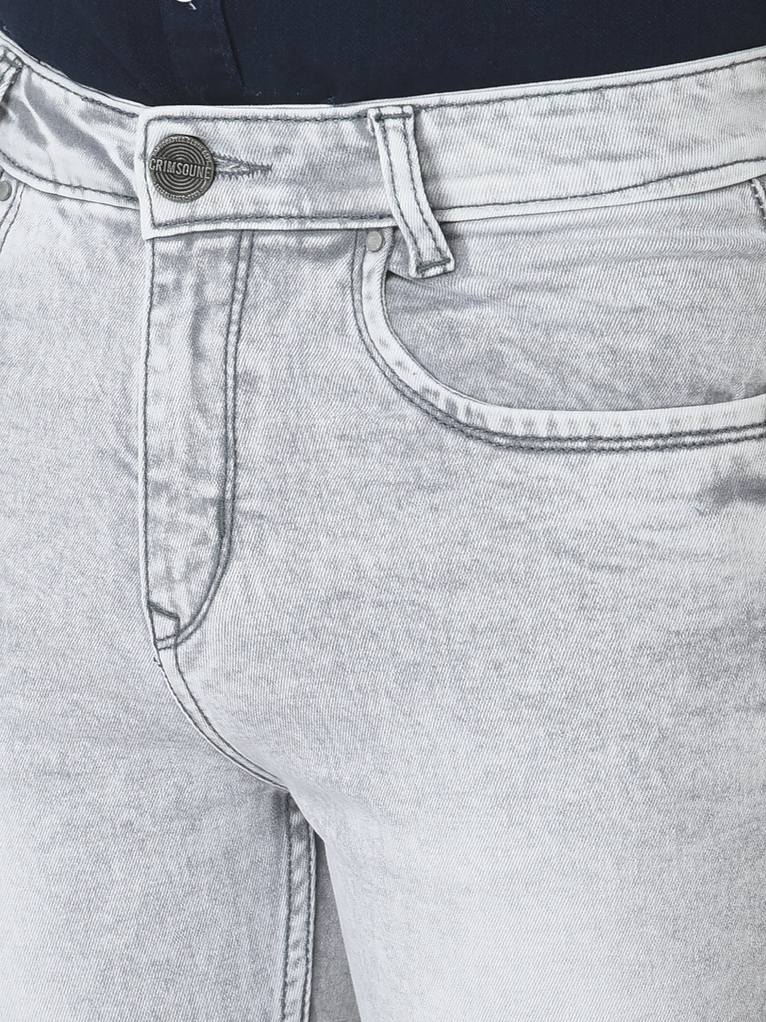  Light Melange Grey Jeans