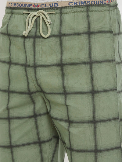 Checked Cotton Lounge Pants - Men Lounge Pants