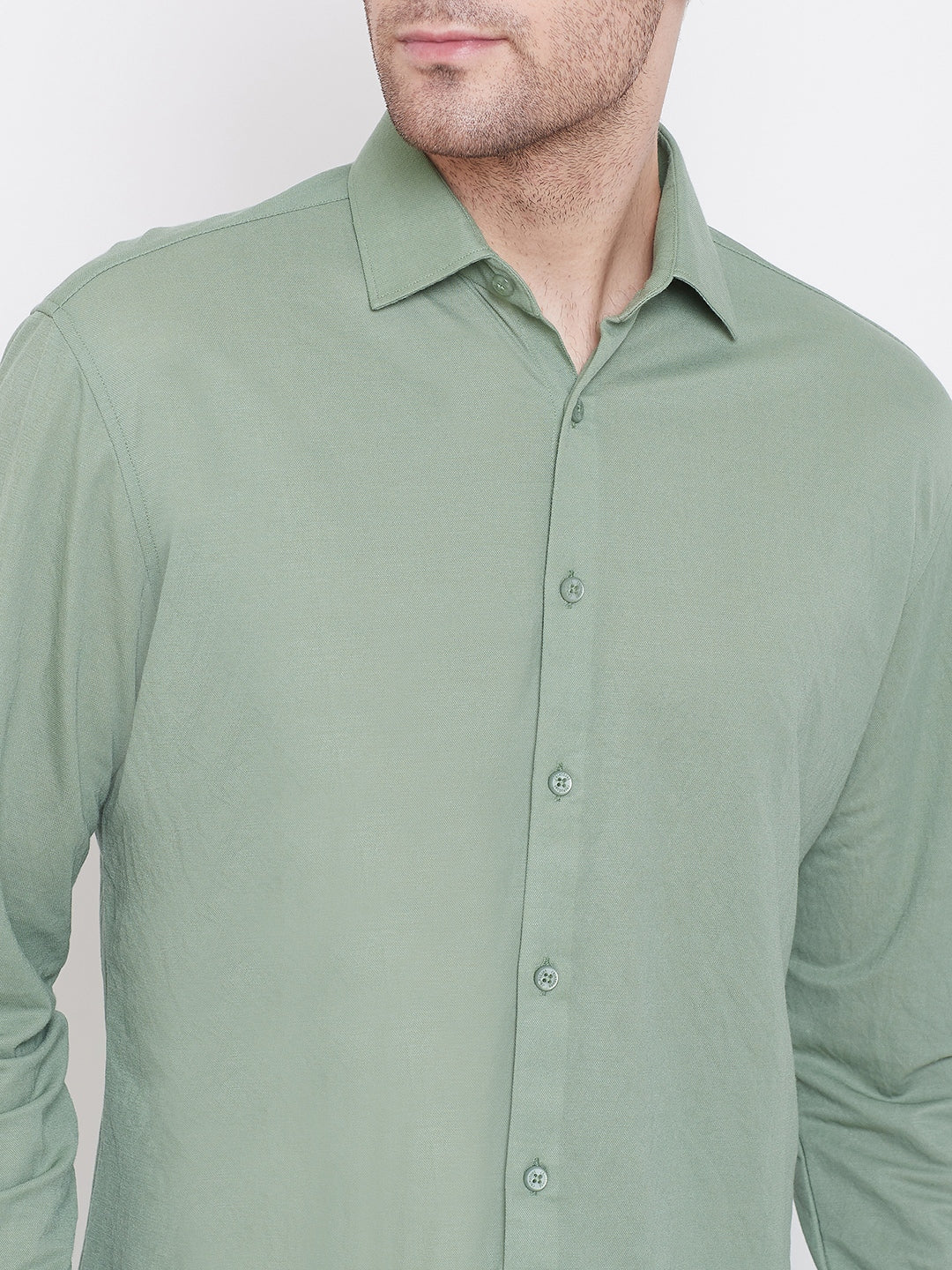 Green Slim Fit shirt - Men Shirts