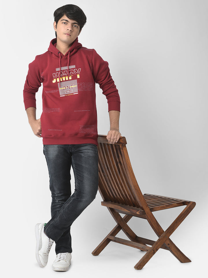  Maroon Jimpy Graphic Sweatshirt