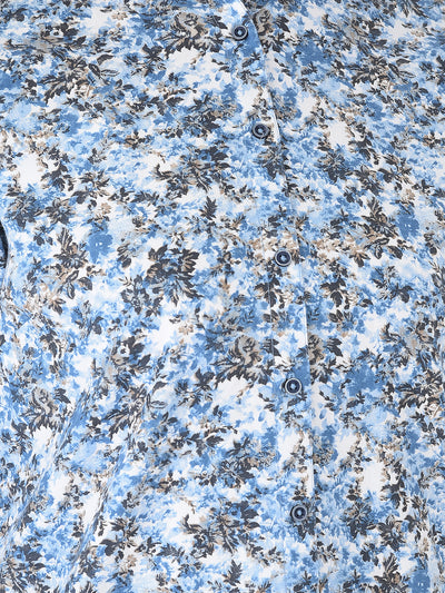 Blue Floral Shirt - Women Shirts