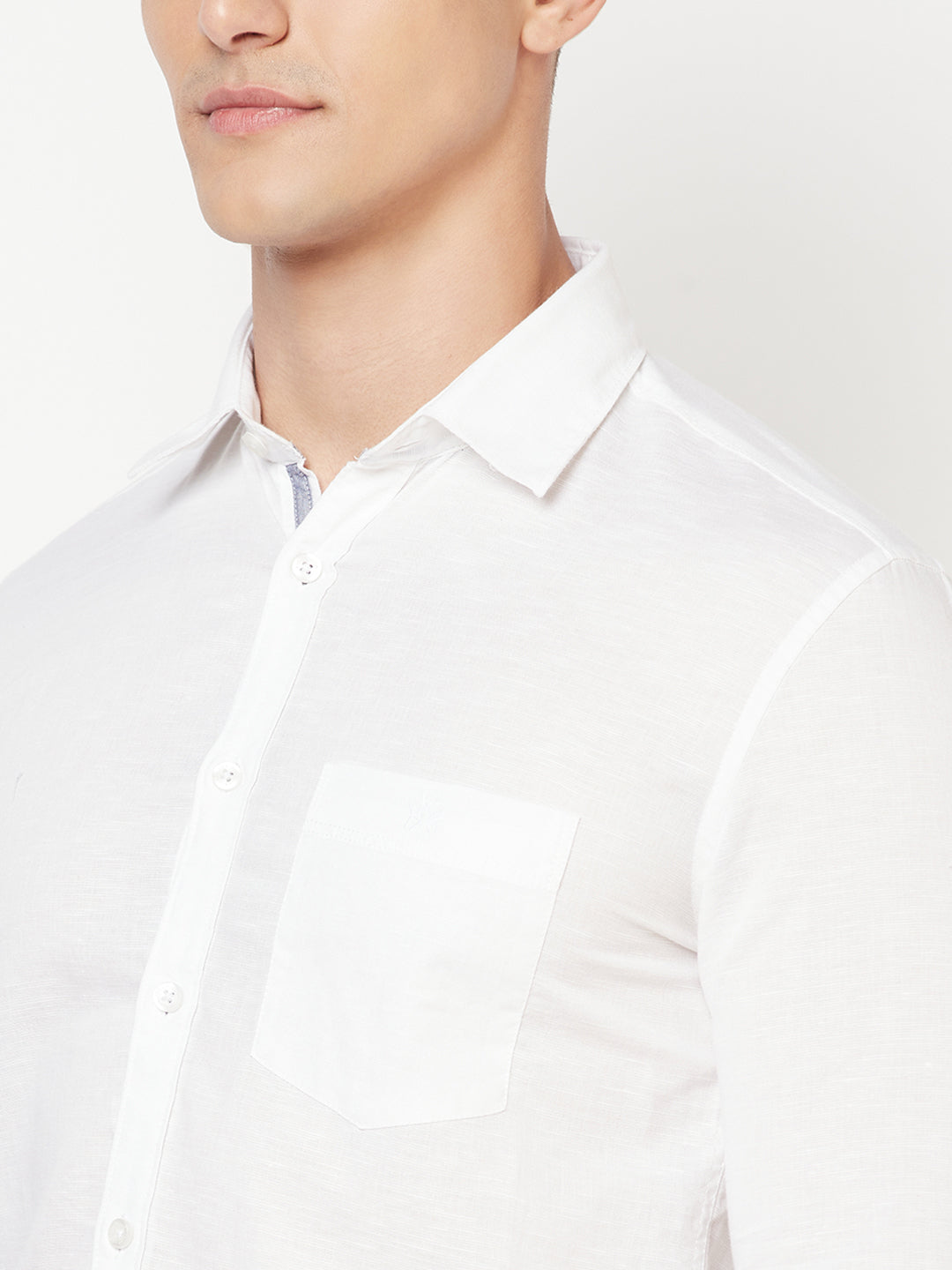 White Linen Shirt - Men Shirts