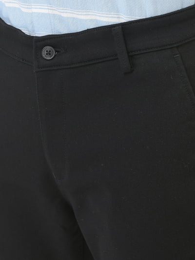  Black Defined-Fit Trousers