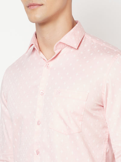 Pink Printed Shirt - Men Shirts