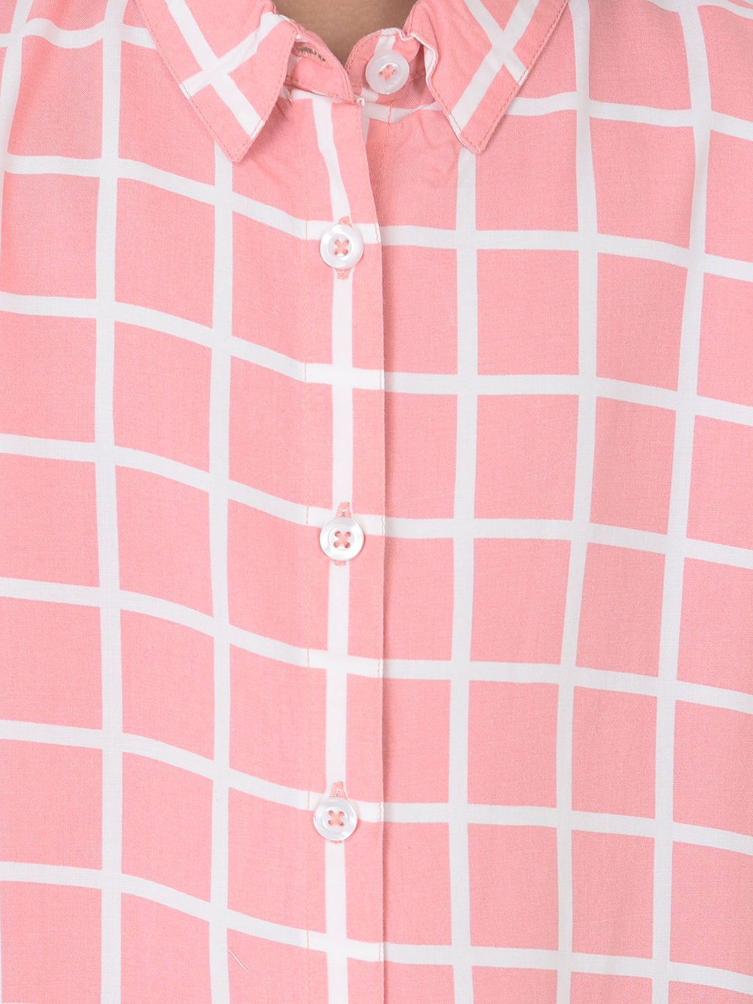 Pink Checked Shirt - Girls Shirts
