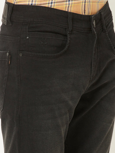  Charcoal Grey Jeans in Straight Fit 