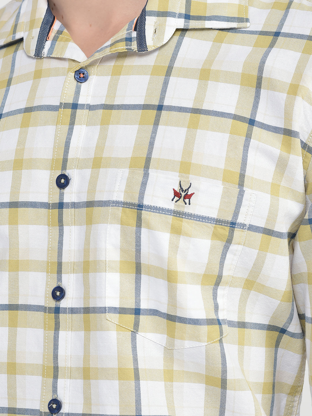  Beige Checkered Shirt