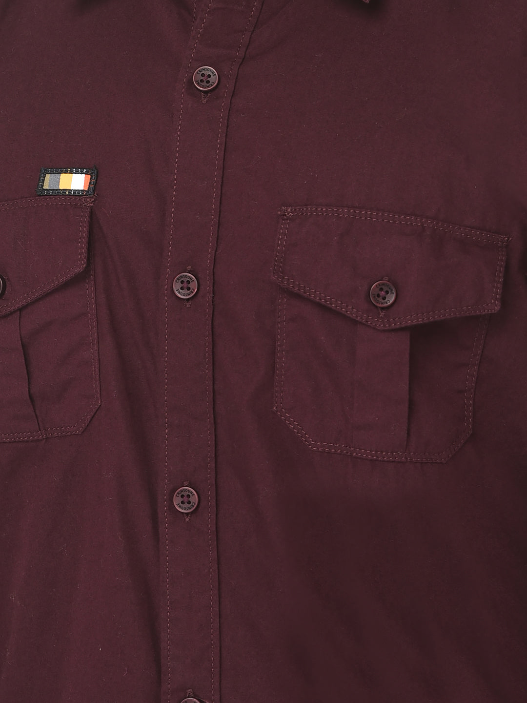  Purple Slim-Fit Shirt