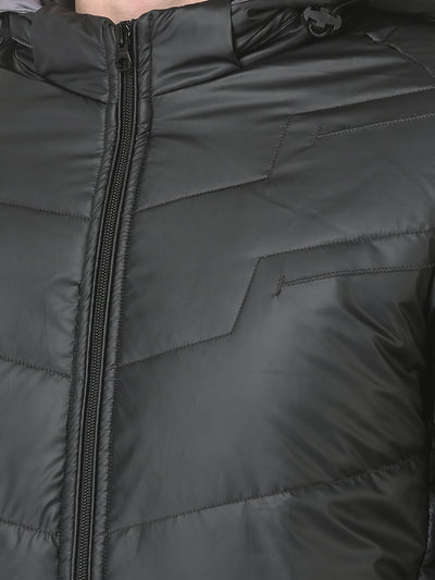  Polished Black Padded Jacket